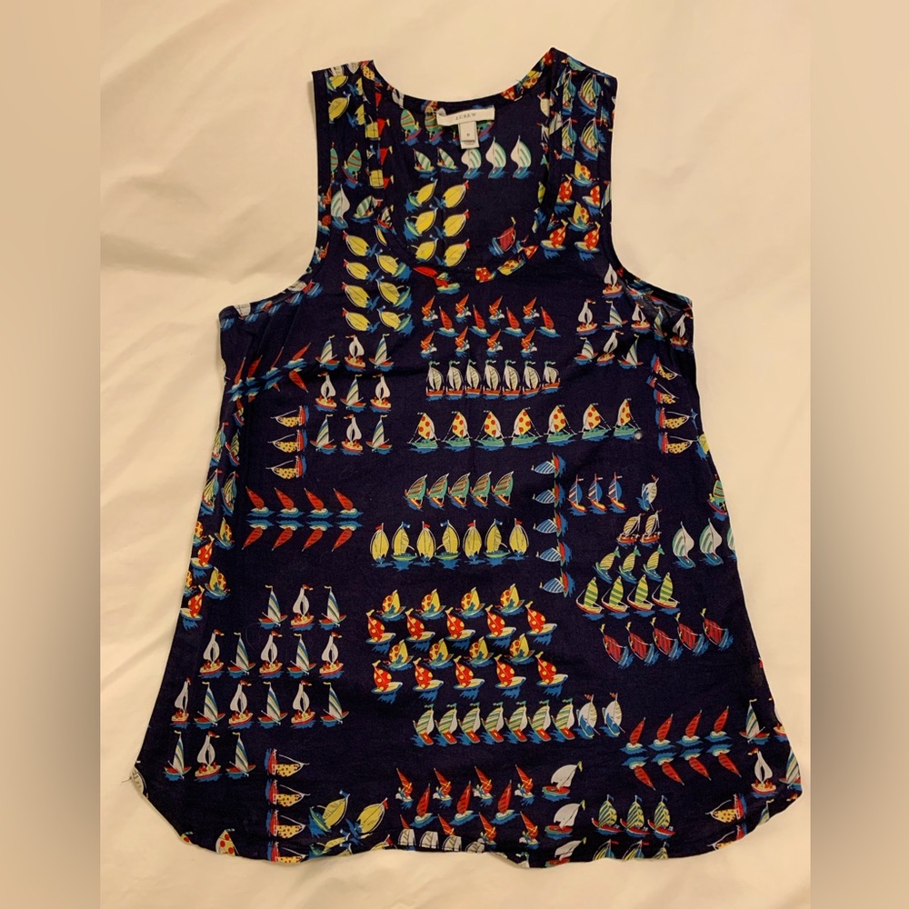 J. Crew Sailboat Regatta Tank top size XS